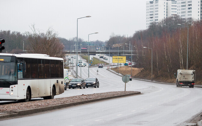 Suletav lõik Laagna teel.