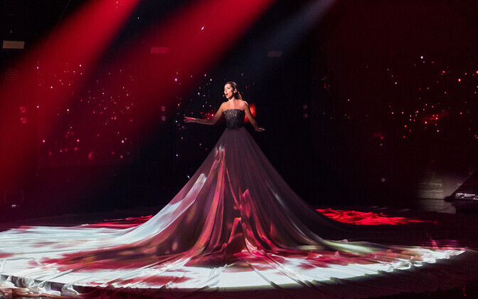 Съёмки первого полуфинала конкурса Eesti Laul, Элина Нечаева