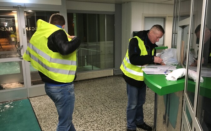 Первый день забастовки на Раквереском мясокомбинате.