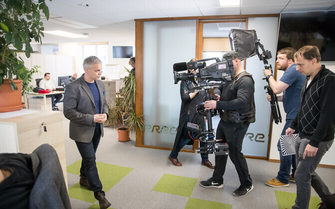 EV100 tervitusklipi filmimine