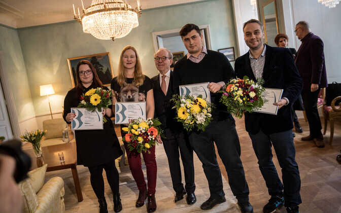 Вручение премии Боньера в посольстве Швеции.