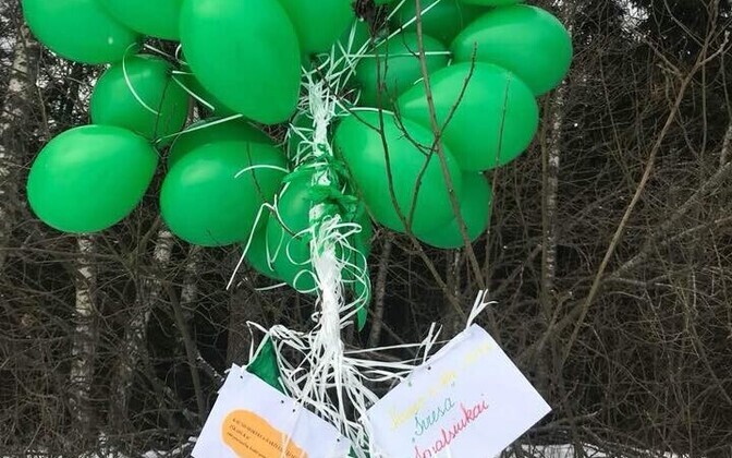 Leedust lennutatud õhupallid maandusid Võrumaal