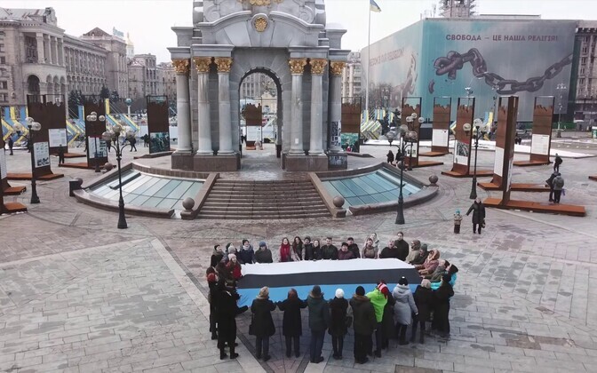 Ukrainlased laulsid Eesti 100. sünnipäeva puhul patriootilise laulu eesti keeles