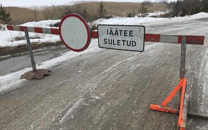 Suletud jääteed.