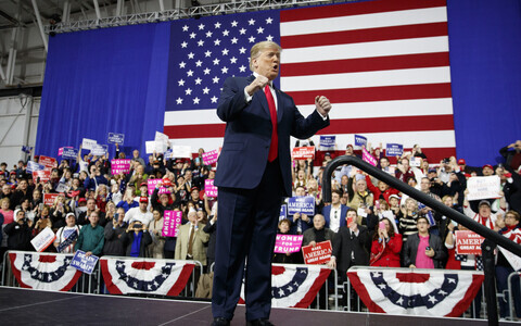 Donald Trump Pennsylvania kampaaniaüritusel.