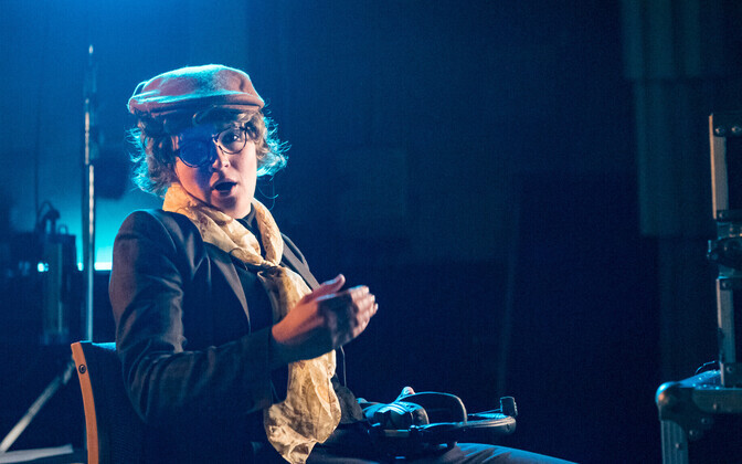 EFTA gala promomaterjali filmimine, saatejuht Marta Laan