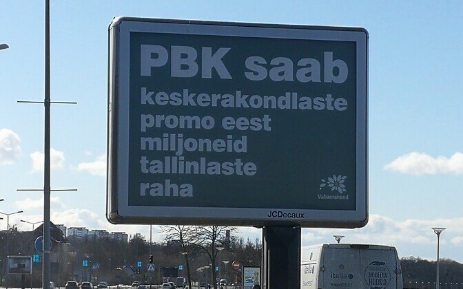 Vabaerakonna plakat Pirita teel.