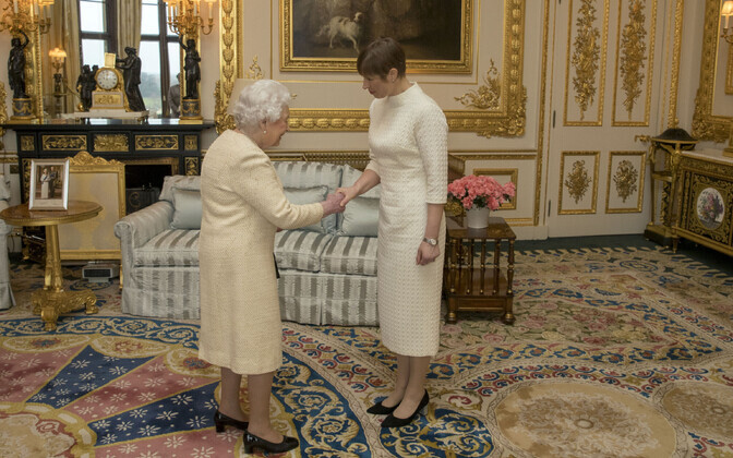 Елизавета II и Керсти Кальюлайд.