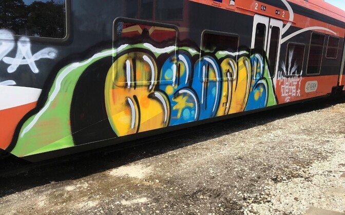 Soditud rongid Riisipere jaamas.