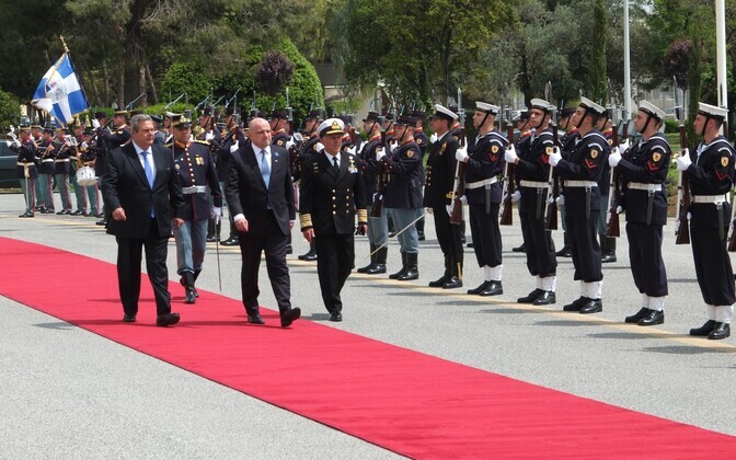 Kaitseminister Jüri Luik ja Kreeka kolleeg Panos Kammenos.