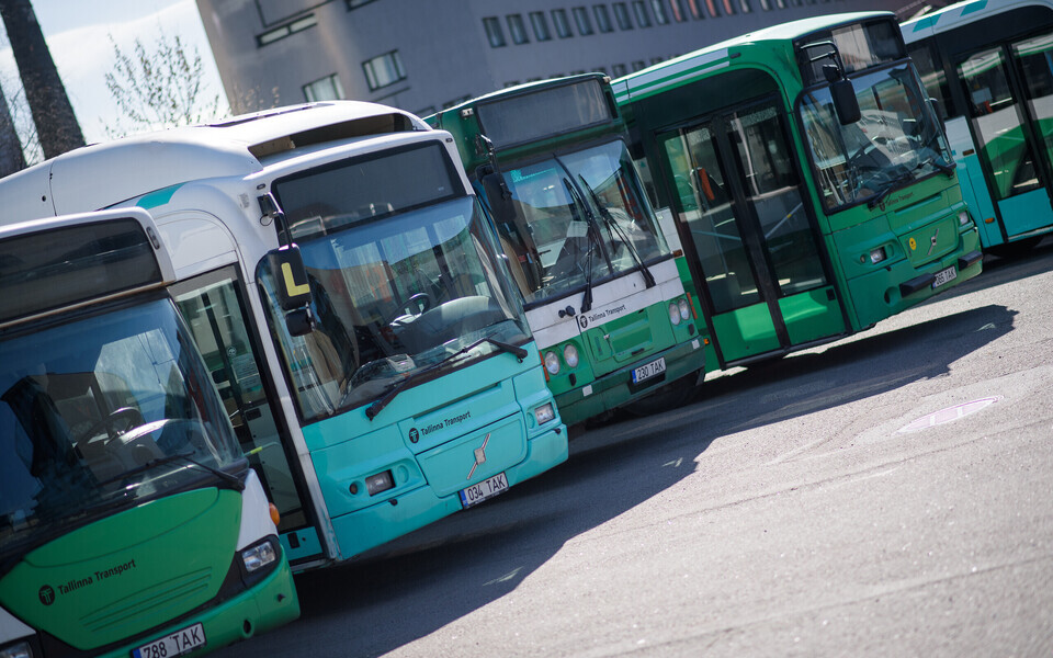 Городские автобусы в Таллинне.