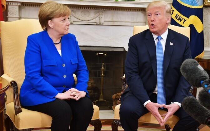 Saksamaa kantsler saabus Valgesse Majja kohtuma USA presidendi Donald Trumpiga.