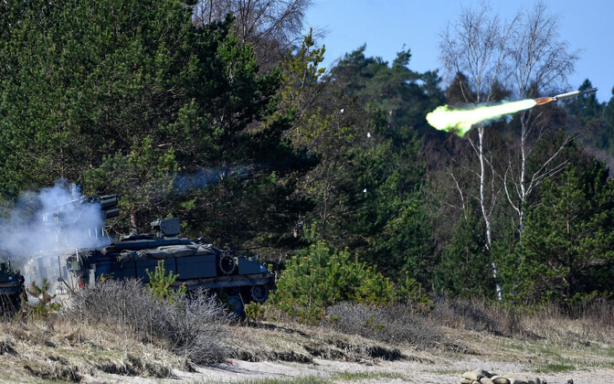 Õppuse Siil lahinglaskmised Rutjal.