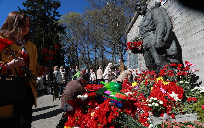 9. mai 2018 Tallinnas pronkssõduri juures