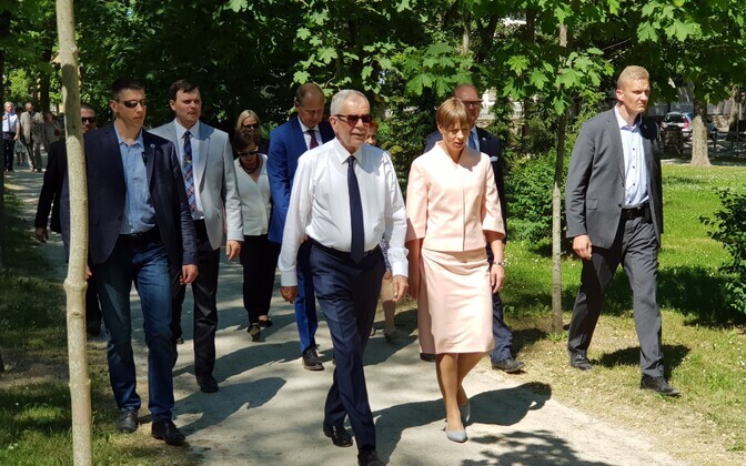 Президент Австрии Александр Ван дер Беллен на Сааремаа.