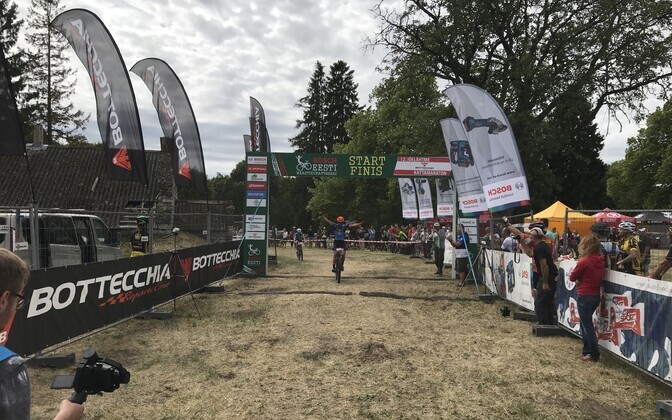 Eesti meistrivõistlused maastikurattamaratonis, Jõelähtme rattamaraton, Peeter Pruus finišis