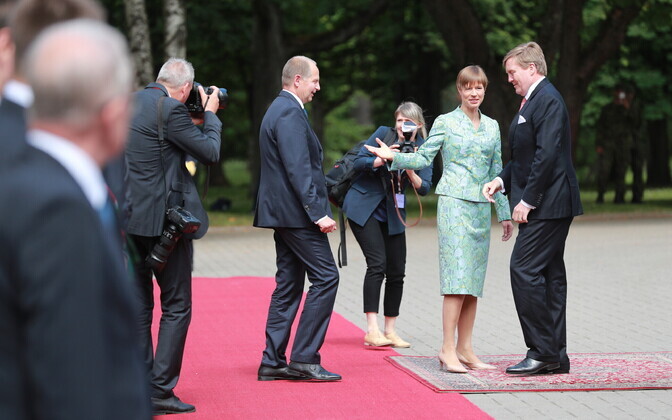 King Willem-Alexander meets with President Kersti Kaljulaid in Kadriorg on Tuesday. 12 June, 2018.