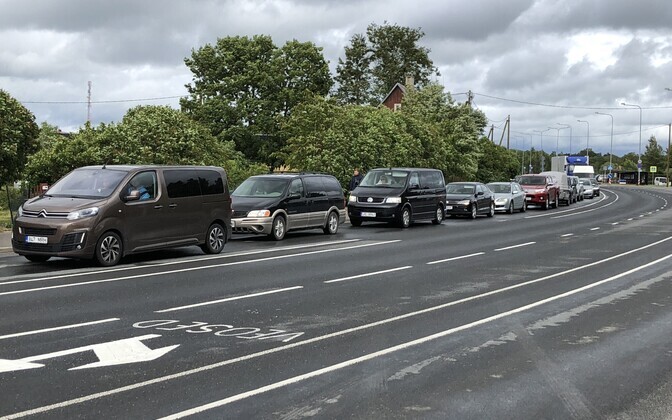 Очередь в порту Виртсу.