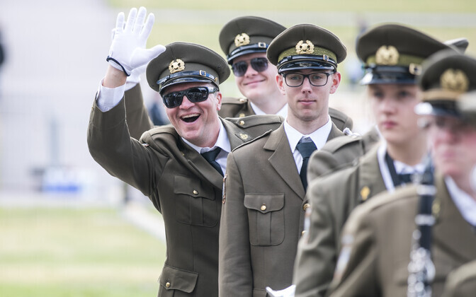 Парад в честь Победы в освободительной войне на Певческом поле.