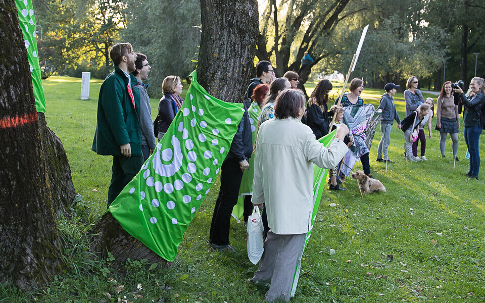 Акция протеста против Рейди теэ в Таллинне 23.09.2017.