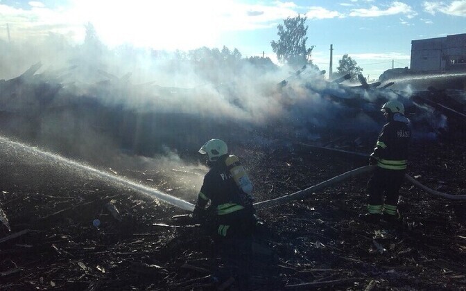 Пожар в Кивиыли.