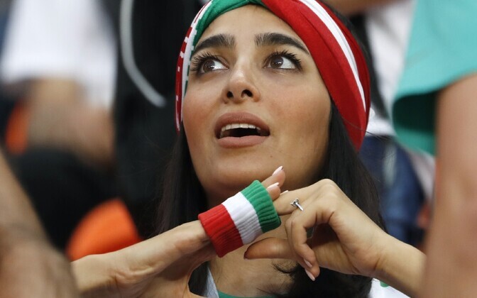 Болельщица на ЧМ 2018.