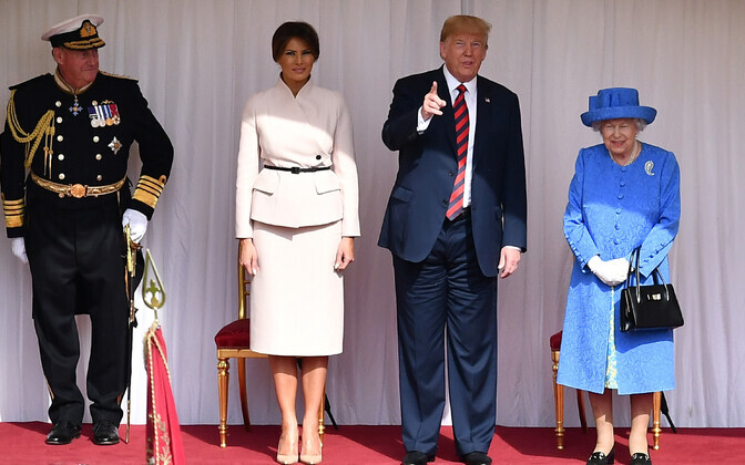 USA president Donald Trump kohtus kuninganna Elizabeth II-ga.