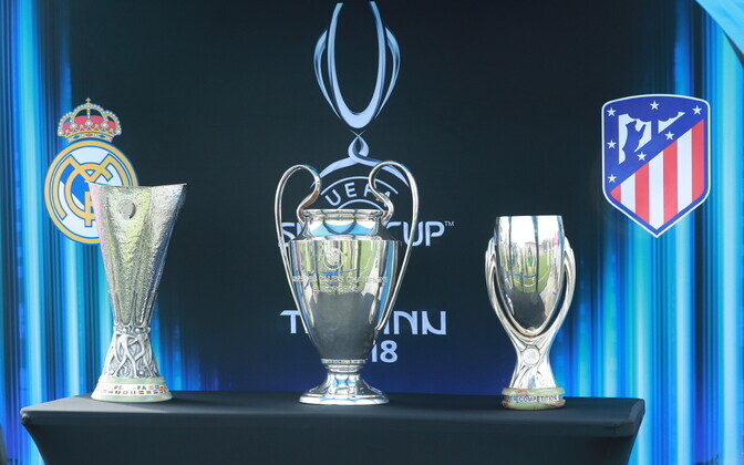 В Таллинне представили трофеи европейского клубного футбола.