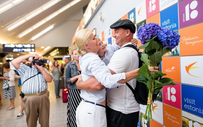 Встреча Герда Кантера в аэропорту Таллинна.