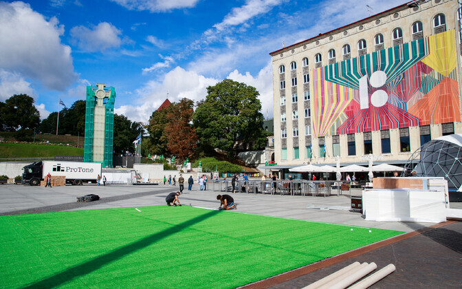 Площадь Вабадузе превратится в фан-зону.