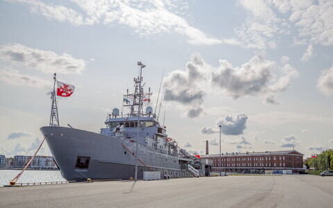 Polish Navy logistics ship the ORP Kontradmirał Xawery Czernicki