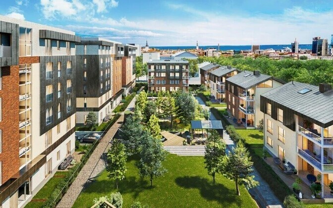 Rajatav Veerenni kvartal, kuhu tuleb kaks büroohoonet.