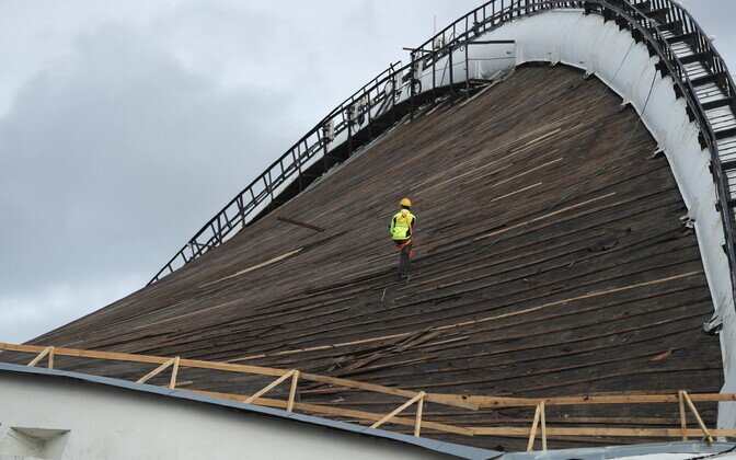 Ремонт Певческой арки.