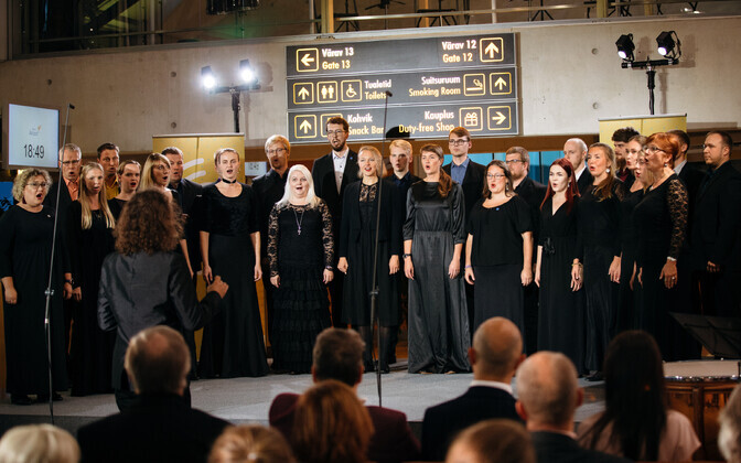 Muusikapäeva auhindade jagamine Tallinna lennujaamas