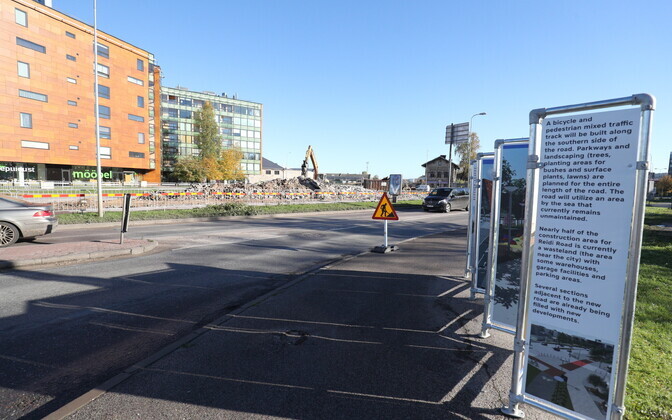 Прокладка новой магистральной улицы Рейди теэ.