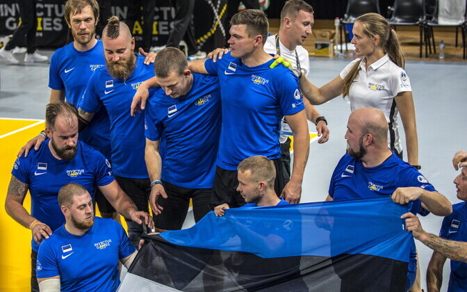 Estonia wins the bronze in sitting volleyball at the 2018 Invictus Games in Sydney, Australia. 23 October 2018.