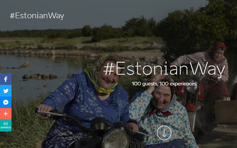 The #EstonianWay site on Visit Estonia's homepage.