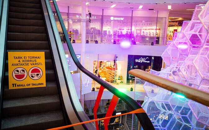 T1 Mall of Tallinn за день до открытия осенью 2018 года.