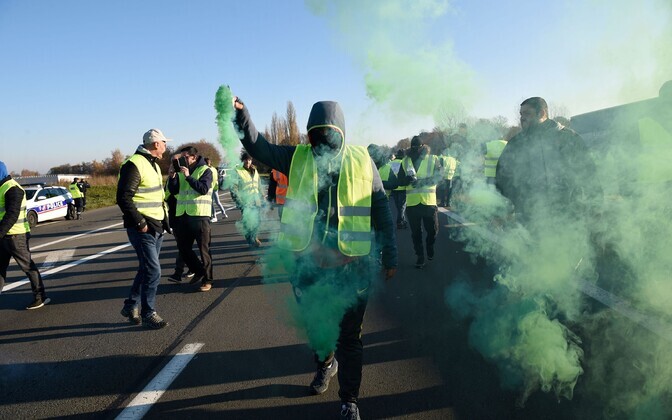 Протесты во Франции.