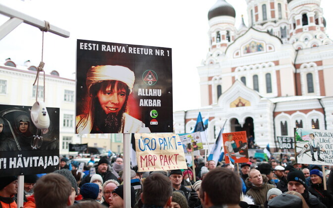 Митинг EKRE на Тоомпеа.