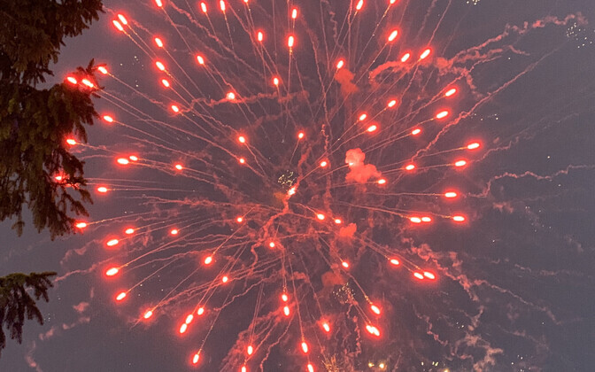 Фейерверк в Нарве.