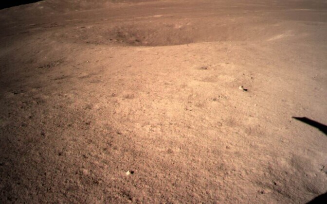 Hiinlaste uurimisaparaat Chang'e 4 laskus Kuu tagaküljele.