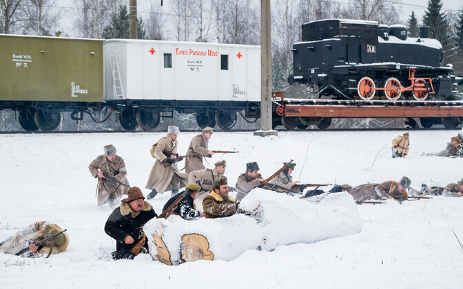 В Кехра прошла военно-историческая реконструкция сражения 100-летней давности