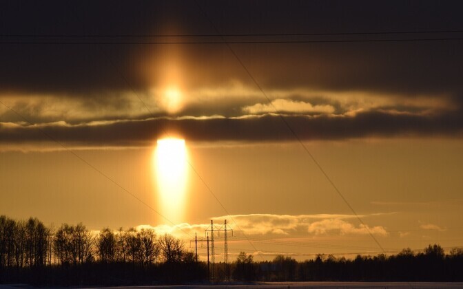 Külm ilm, nn päikeseküünal