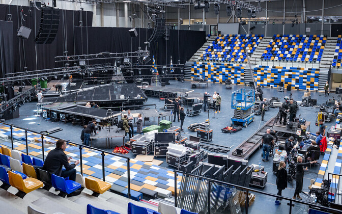 Подготовка к Eesti Laul в Тарту.