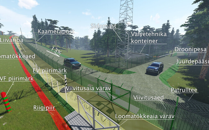 Эскизный проект восточной границы.