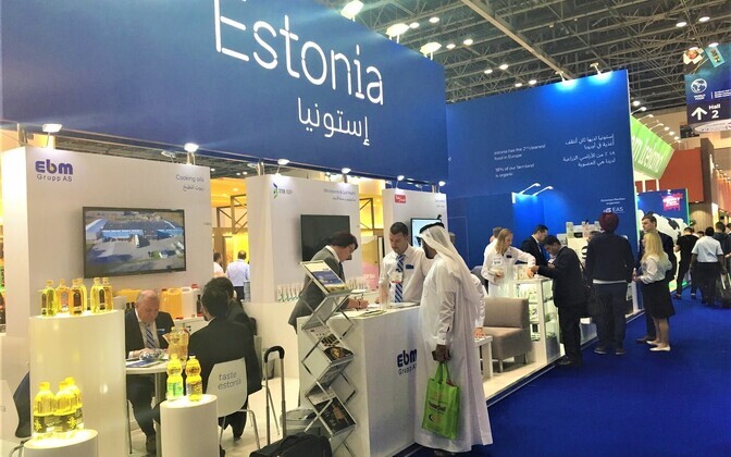Общие стенды Эстонии на выставках в ОАЭ.
