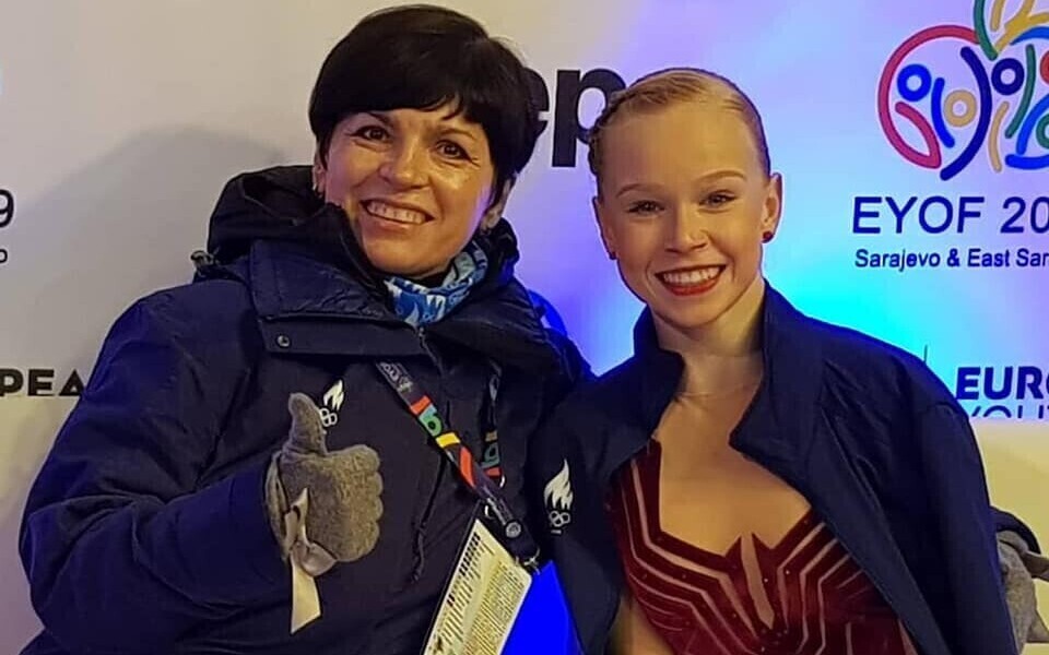 Anna Levandi ja Eva-Lotta Kiibus noorte olümpiafestivalil 2019