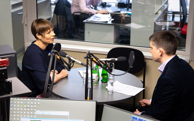 Президент Керсти Кальюлайд дала интервью в тартуской студии ERR.