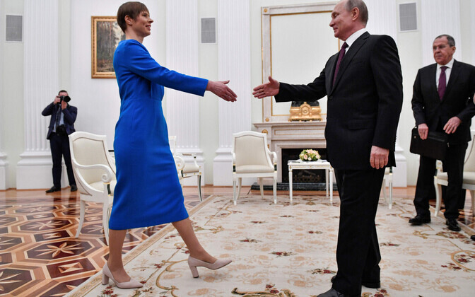 Presidents Kaljulaid and Putin meet in Moscow, 18 April 2019.